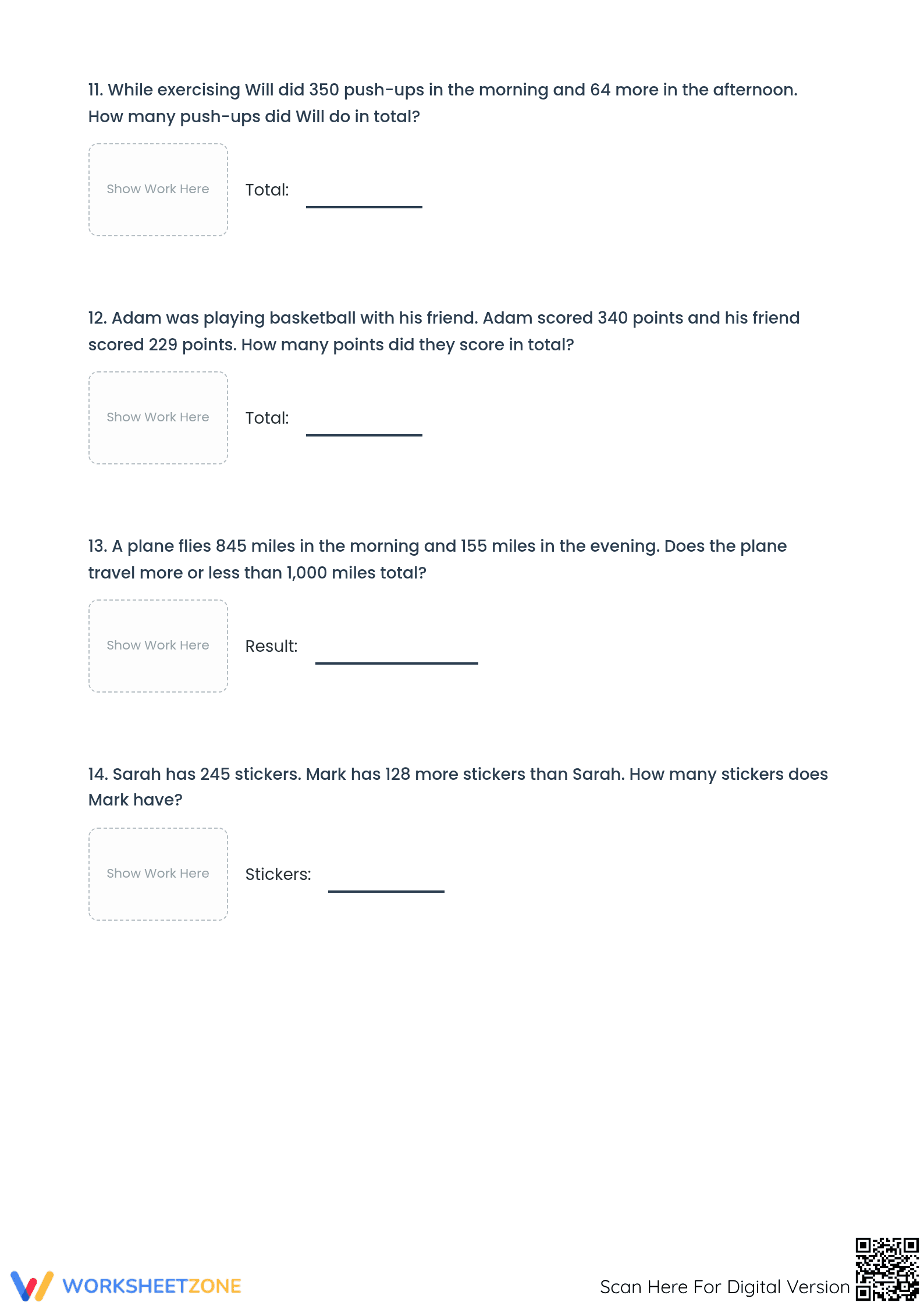 Essential 3-Digit Addition with Regrouping | Grade 3-4 - Page 4