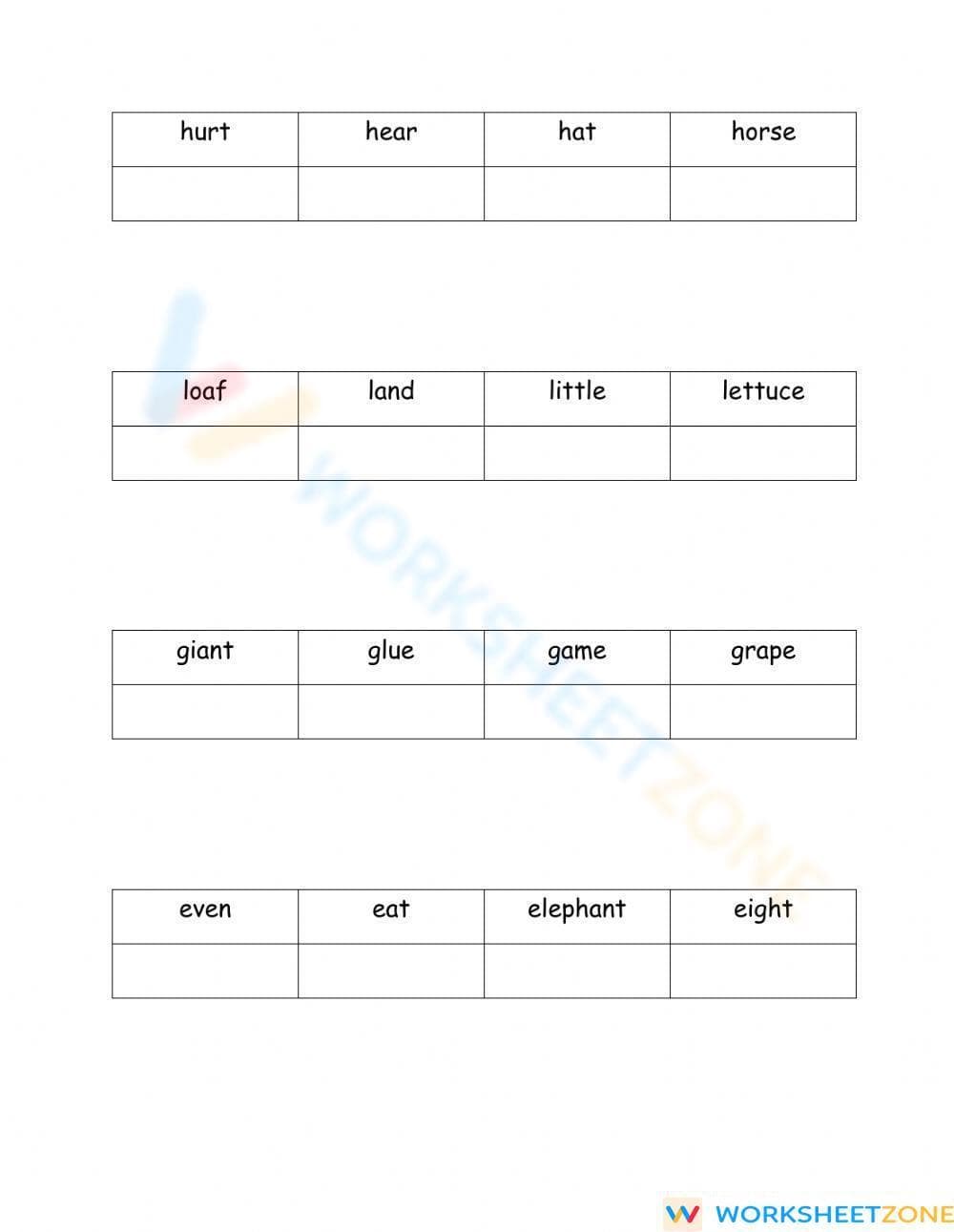 Grade 1 ABC Order — Printable No-Prep Worksheet - Page 2