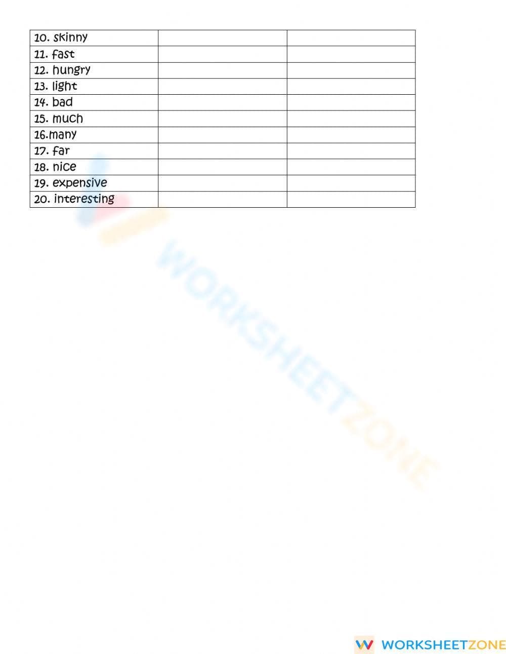 Essential Comparative Adjectives Worksheet | Grade 4 ELA - Page 2