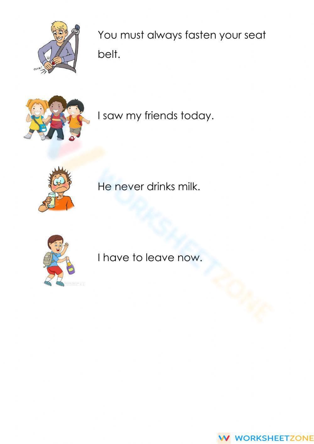 Grade 2 Adverbs of Time — Printable No-Prep Worksheet - Page 2