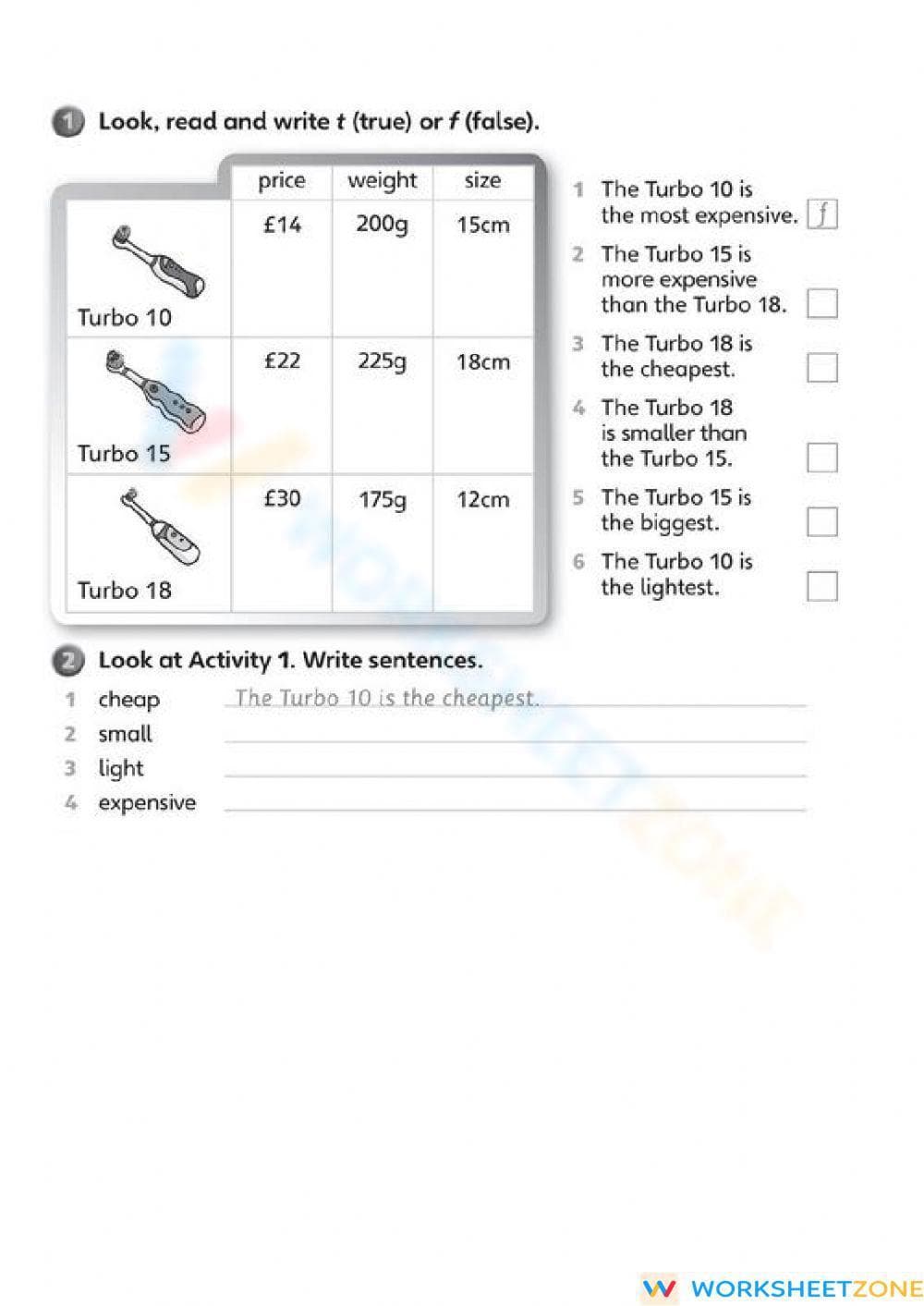 Printable Comparative Adjectives Worksheet | Grade 4 ELA - Page 2