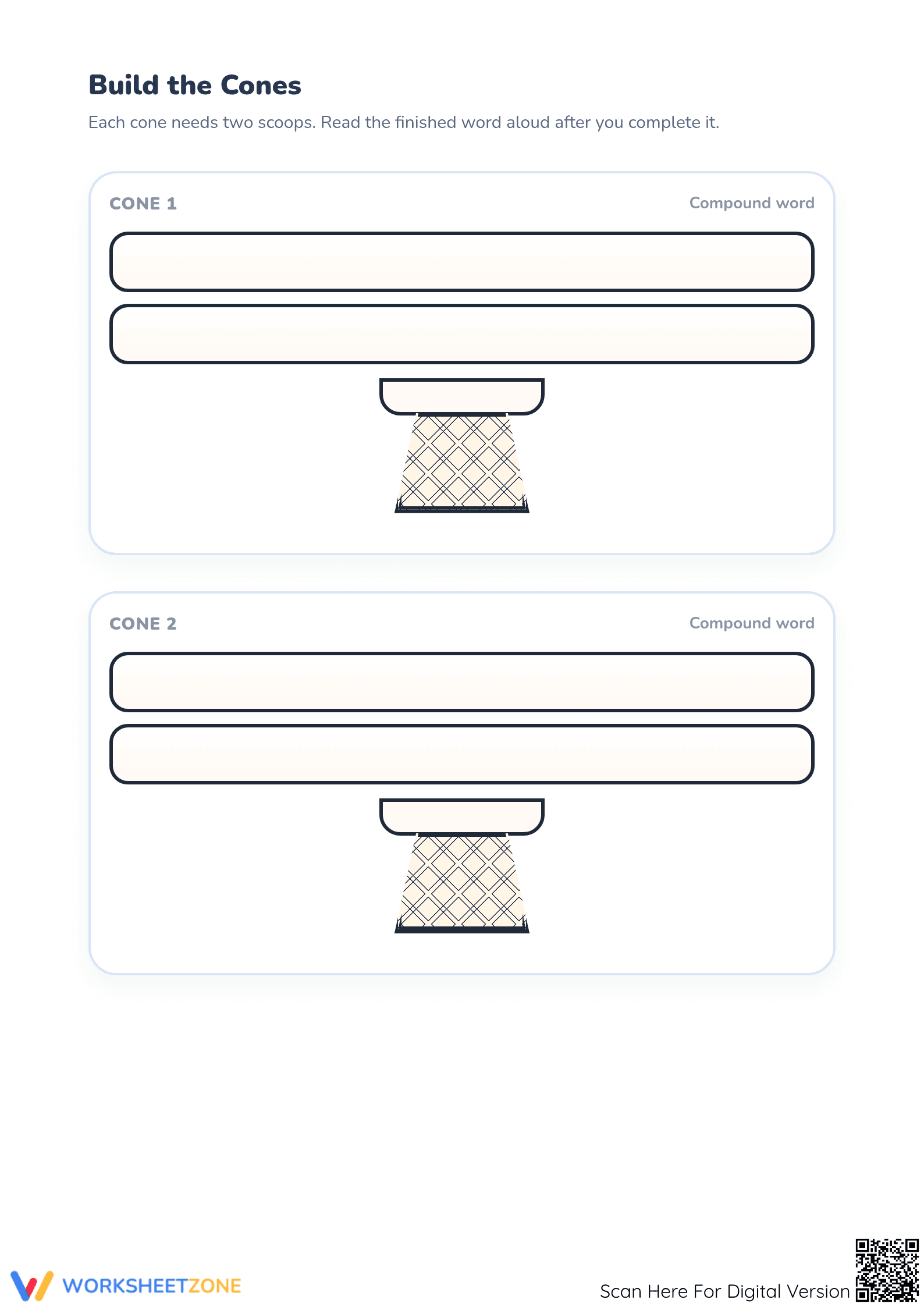 Printable Compound Word Cut and Paste Worksheet | Grades 1-3 - Page 2