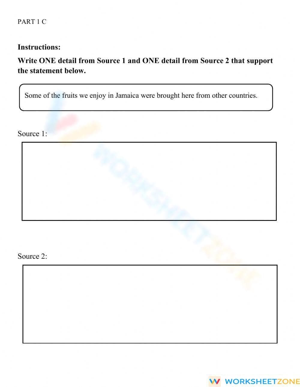 RI.5.1 Worksheet: ELA Performance Task - Grade 5 Aligned - Page 5