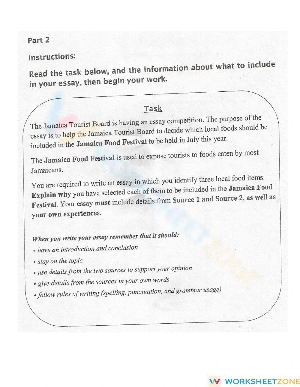 RI.5.1 Worksheet: ELA Performance Task - Grade 5 Aligned - Page 6