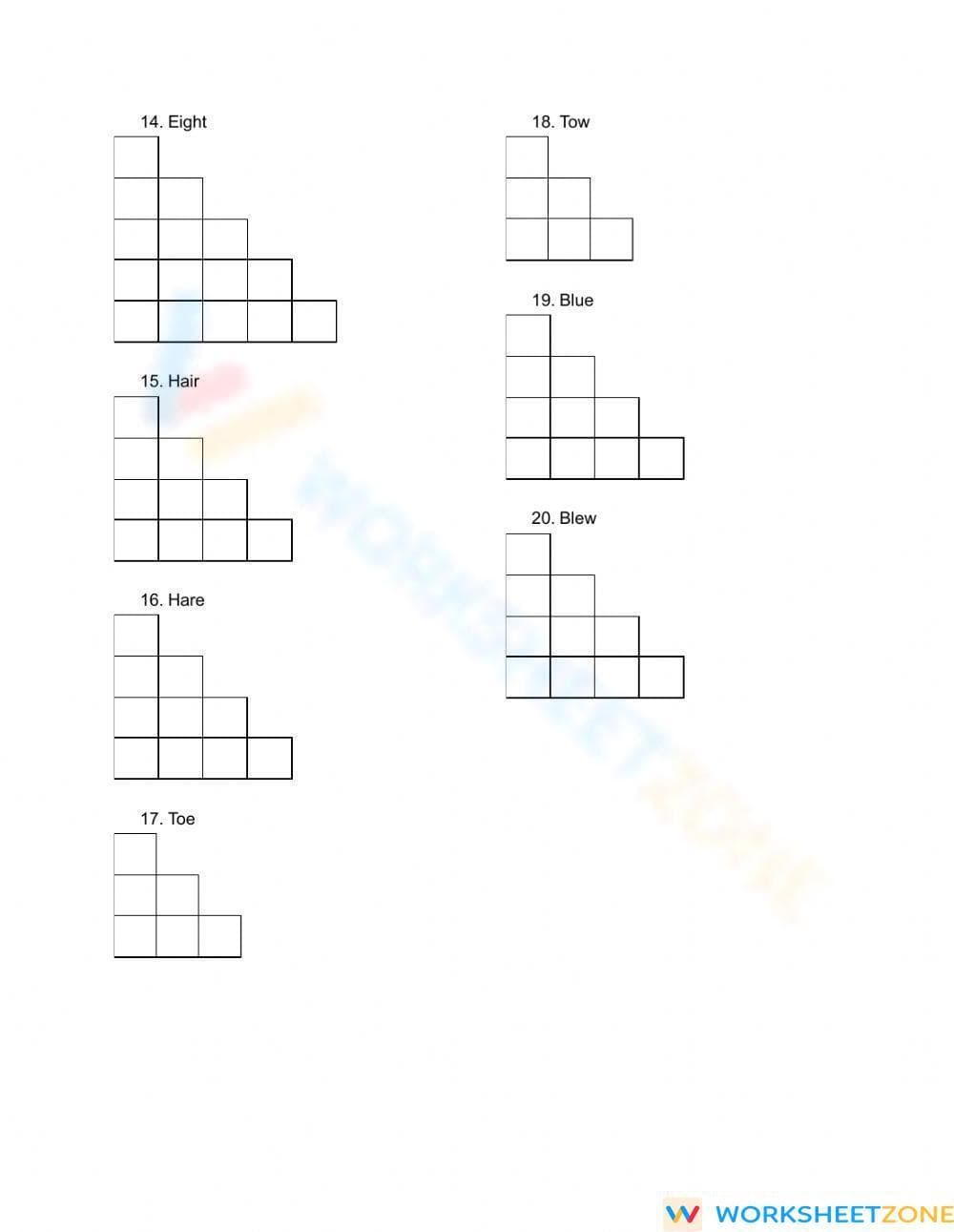 Essential Grade 4 Homophone Worksheet | CCSS L.4.1.G Aligned - Page 3
