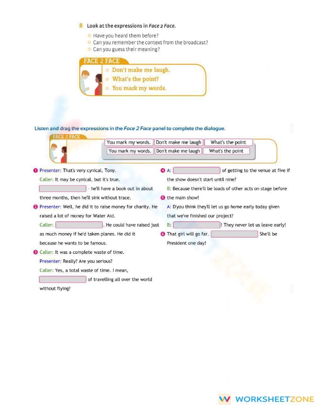 Grade 9 Conjunctions — Printable No-Prep Worksheet - Page 2