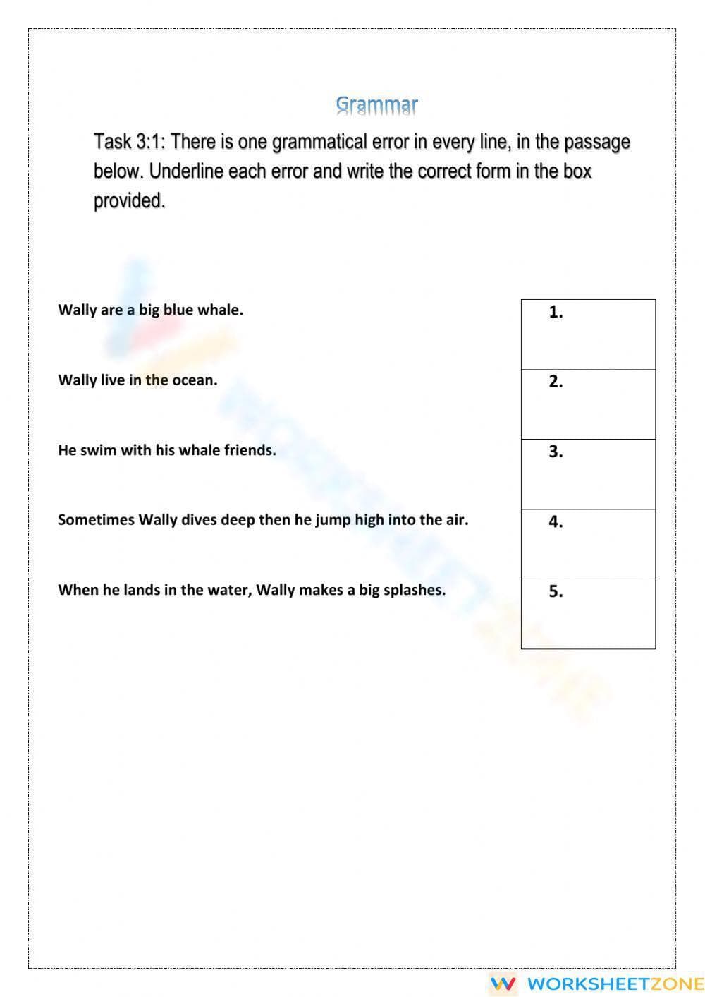 Grade 2 Language Mechanics — Printable No-Prep Worksheet - Page 3