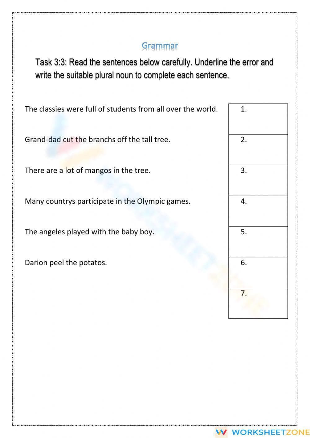 Grade 2 Language Mechanics — Printable No-Prep Worksheet - Page 5