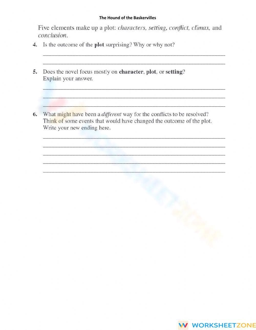 Essential Hound of the Baskervilles Plot Study | Grade 8-11 - Page 2