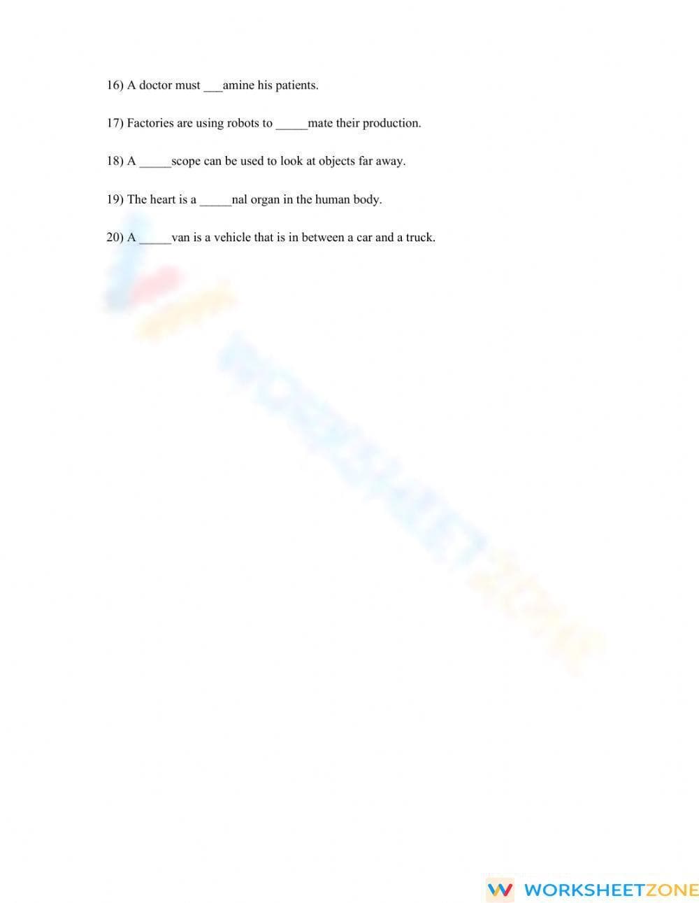 Prefixes Worksheet Standard 4 - Page 2