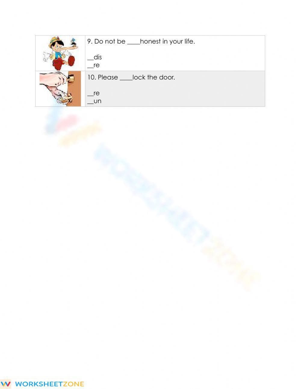 Printable Prefix Worksheet | Grade 2 ELA Practice - Page 2