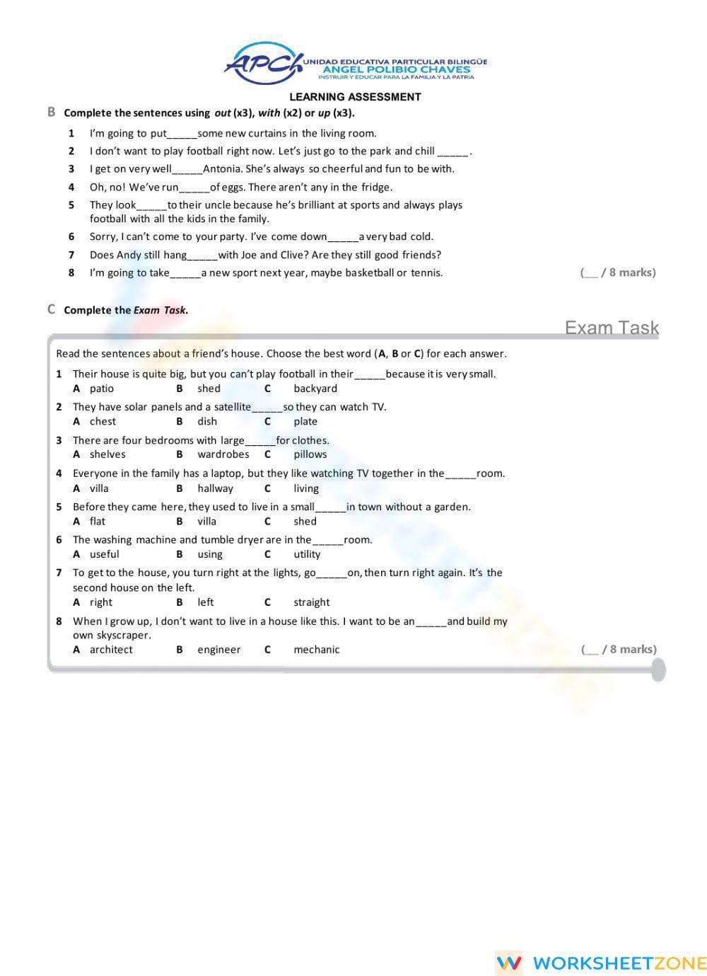 CCSS L.9-10.1 Worksheet: 9th Grade ELA Essential Exam - Page 3
