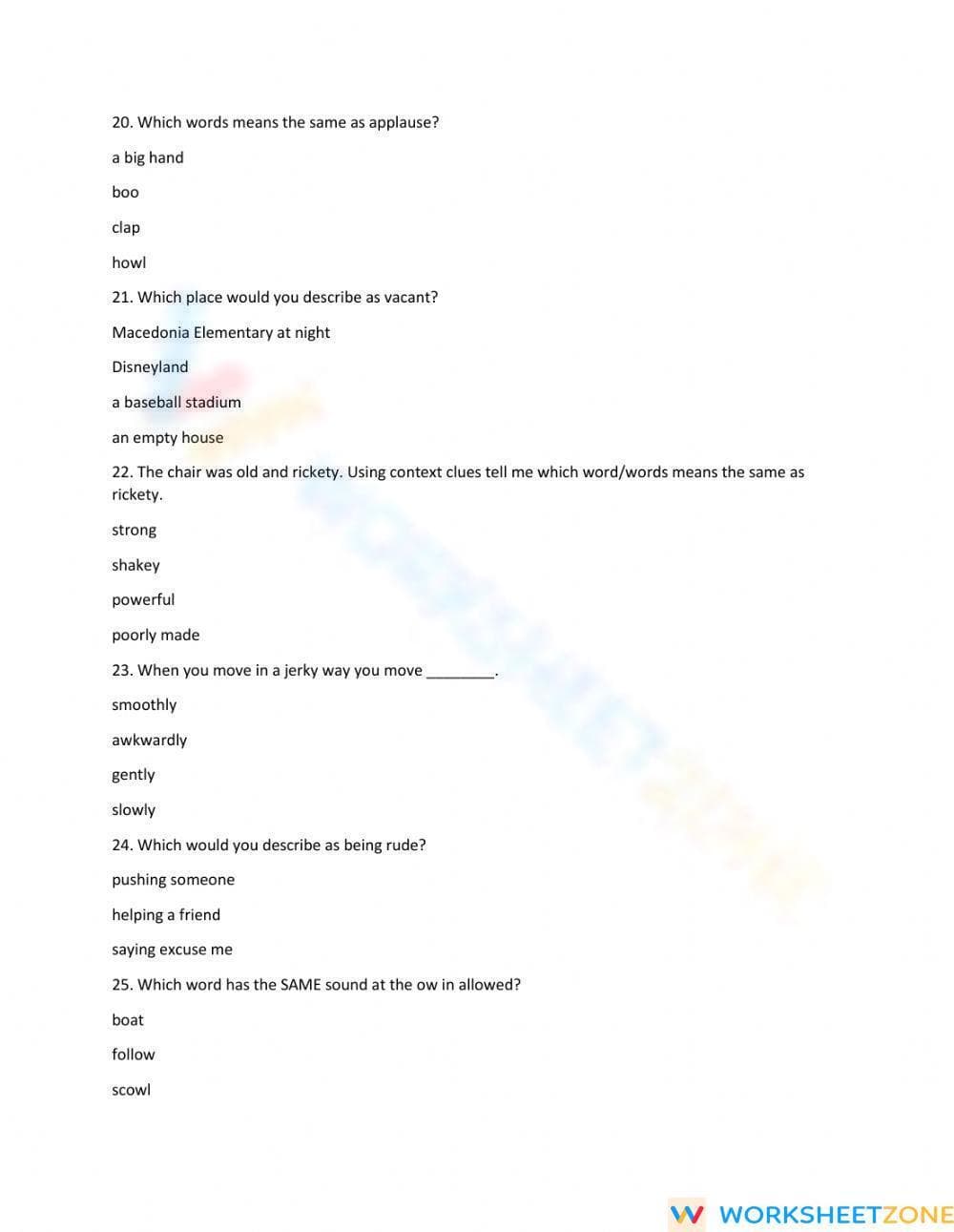 Printable Kamishibai Man Test | Grade 3 ELA Assessment - Page 5