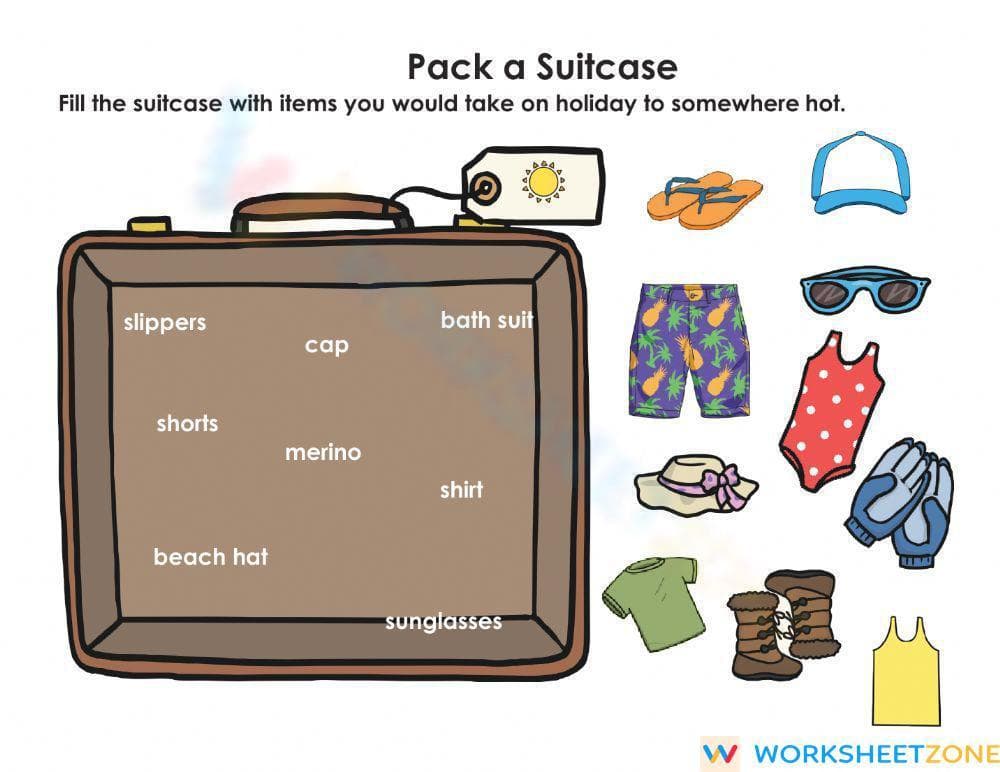 Cold and Warm Weather Sorting Worksheet | Essential Grade K - Page 2