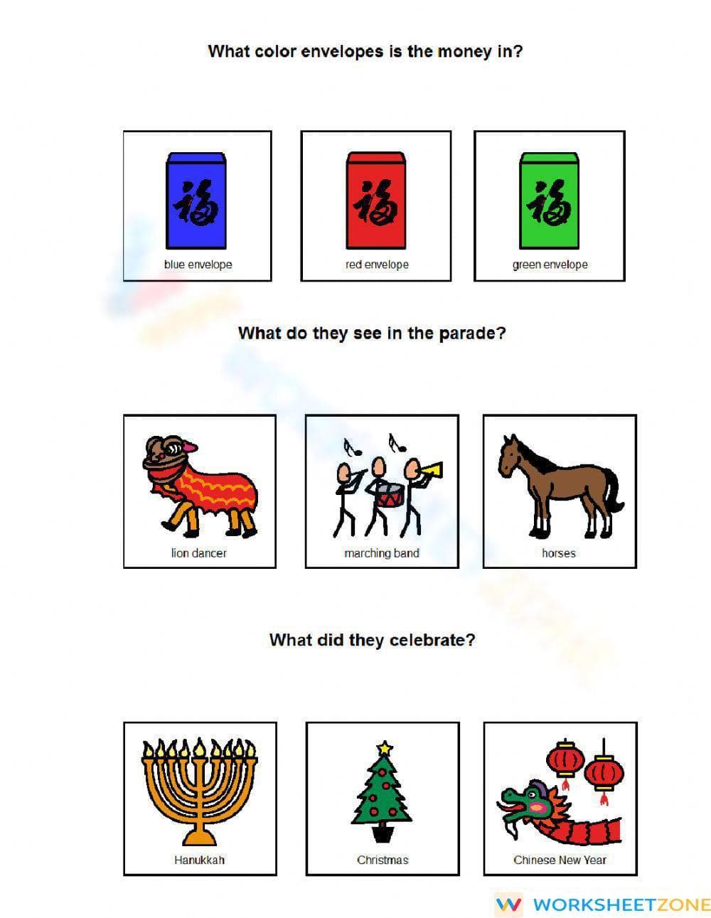 Printable Chinese New Year Reading Worksheet | Grade 1 - Page 2