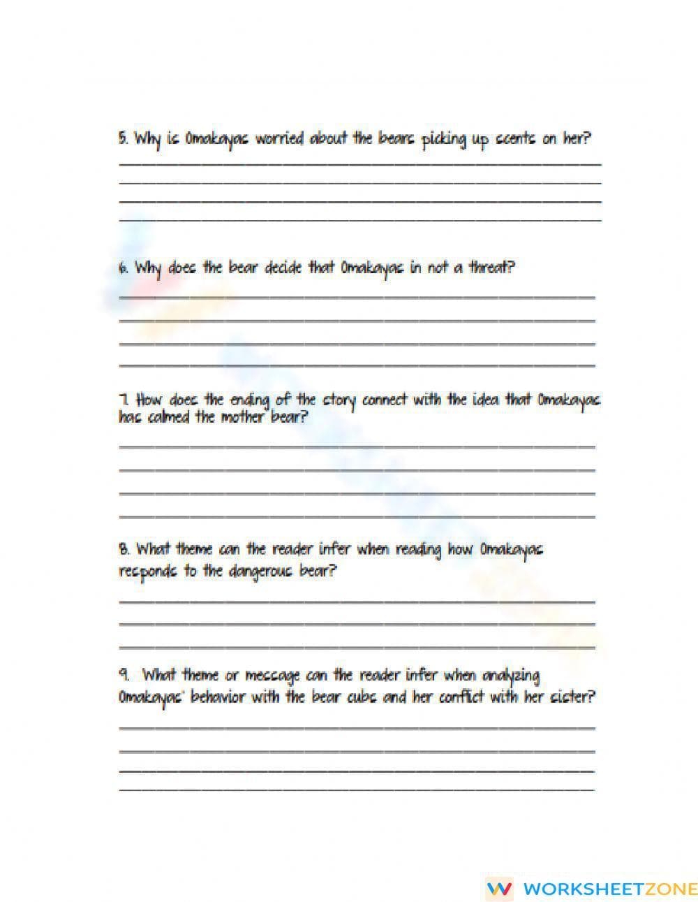 The Birchbark House Worksheet | Grade 5-6 Aligned - Page 2