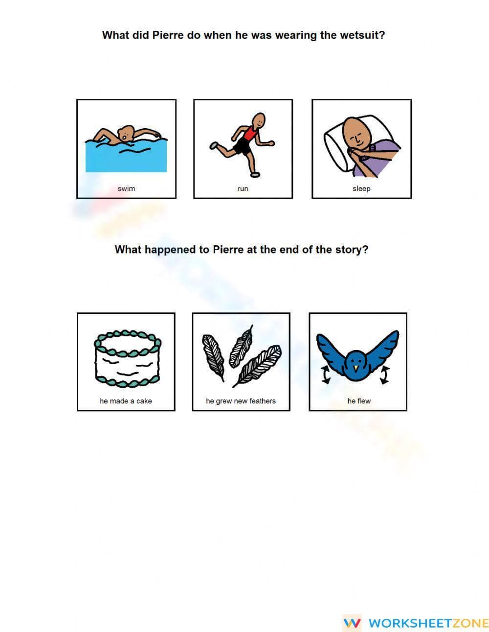 Pierre the Penguin Printable Worksheet | Kindergarten ELA - Page 2