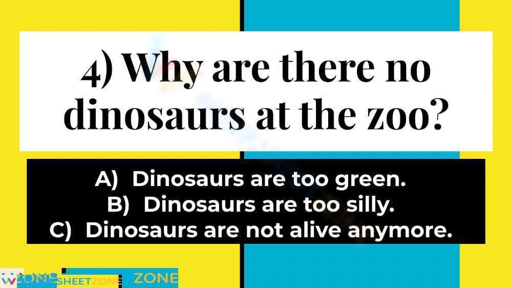 Printable What Is at the Zoo? Reading Worksheet | Grade 1 - Page 4