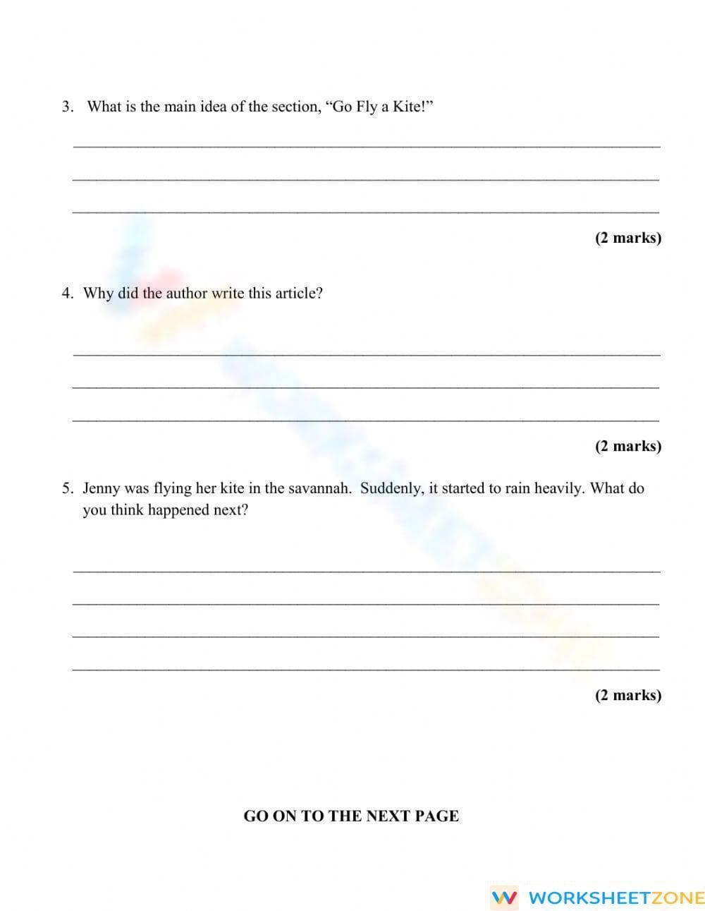 CCSS RI.4.2 Worksheet: Main Idea & Details — Grade 4 Aligned - Page 3