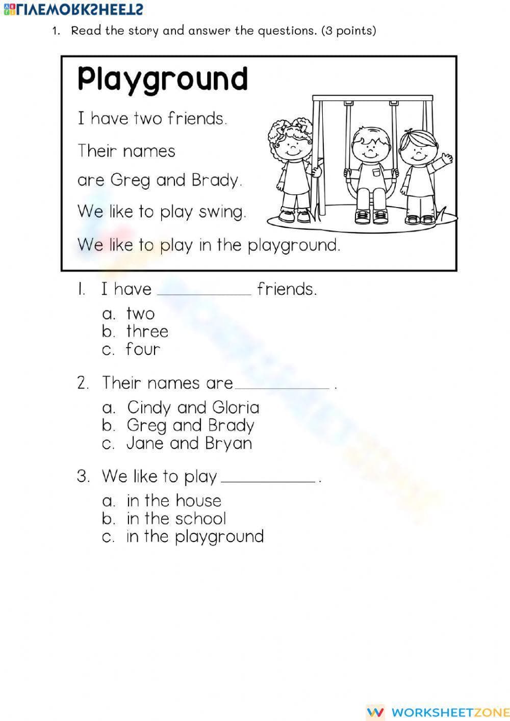Grade 2 Reading Comprehension — Printable No-Prep Test - Page 2
