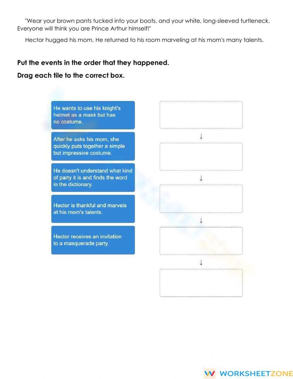 Essential Summarizing Worksheet | Grade 4 ELA Literature - Page 2