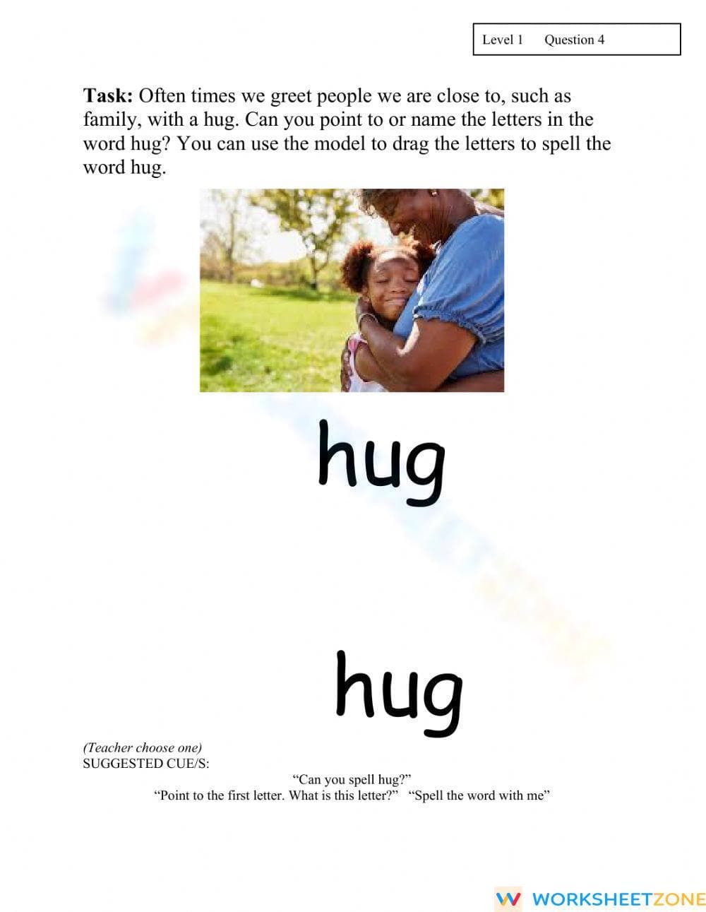 Aligned Grade 1 ELA Assessment: November Skills Level 1 - Page 4