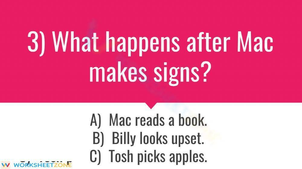 Bake Sale Reading Quiz: Essential Grade 4 ELA Worksheet - Page 3