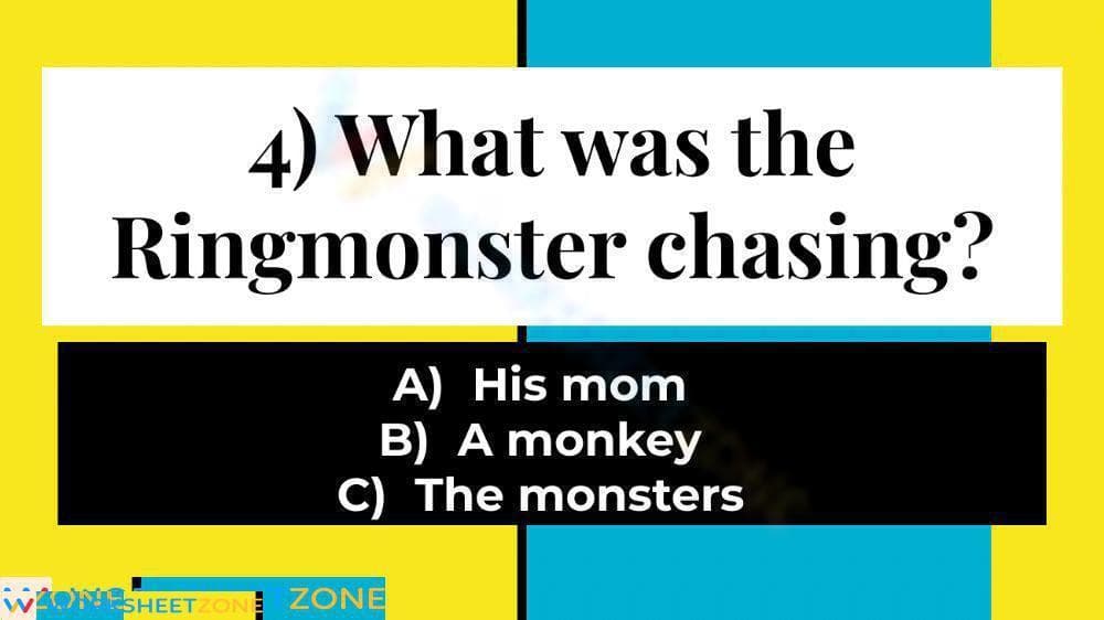Let's Go to the Circus! Quiz — Printable ELA Worksheet - Page 4