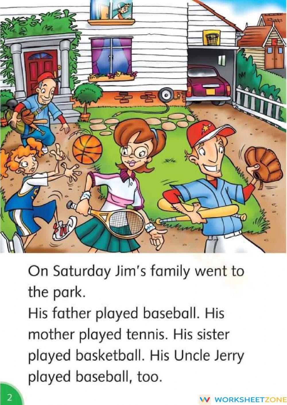 Uncle Jerry's Great Idea Reading Worksheet | Grade 2 Ready - Page 2