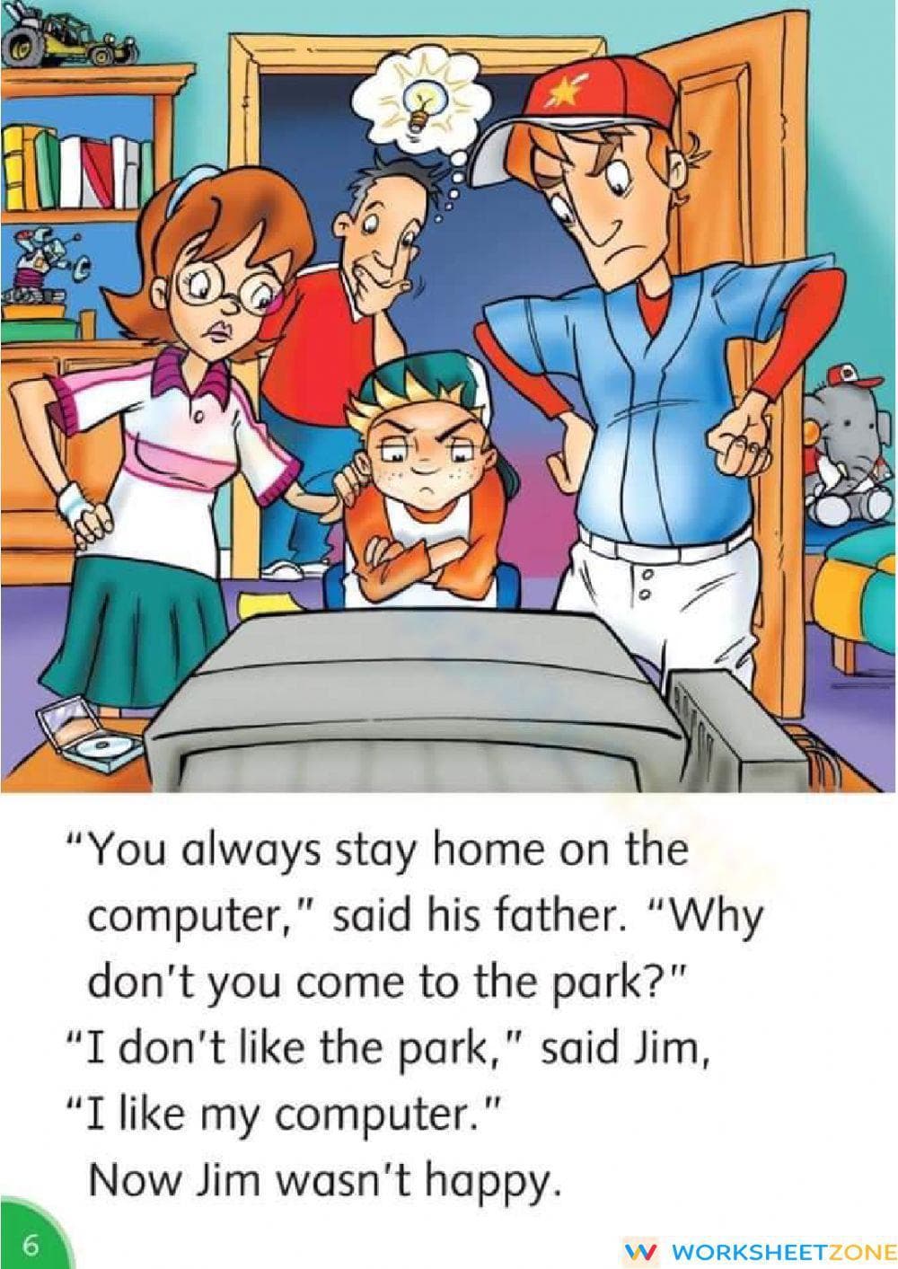Uncle Jerry's Great Idea Reading Worksheet | Grade 2 Ready - Page 6