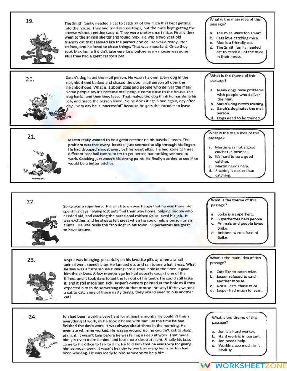 Finding Main Idea & Theme Part 2 - Page 2