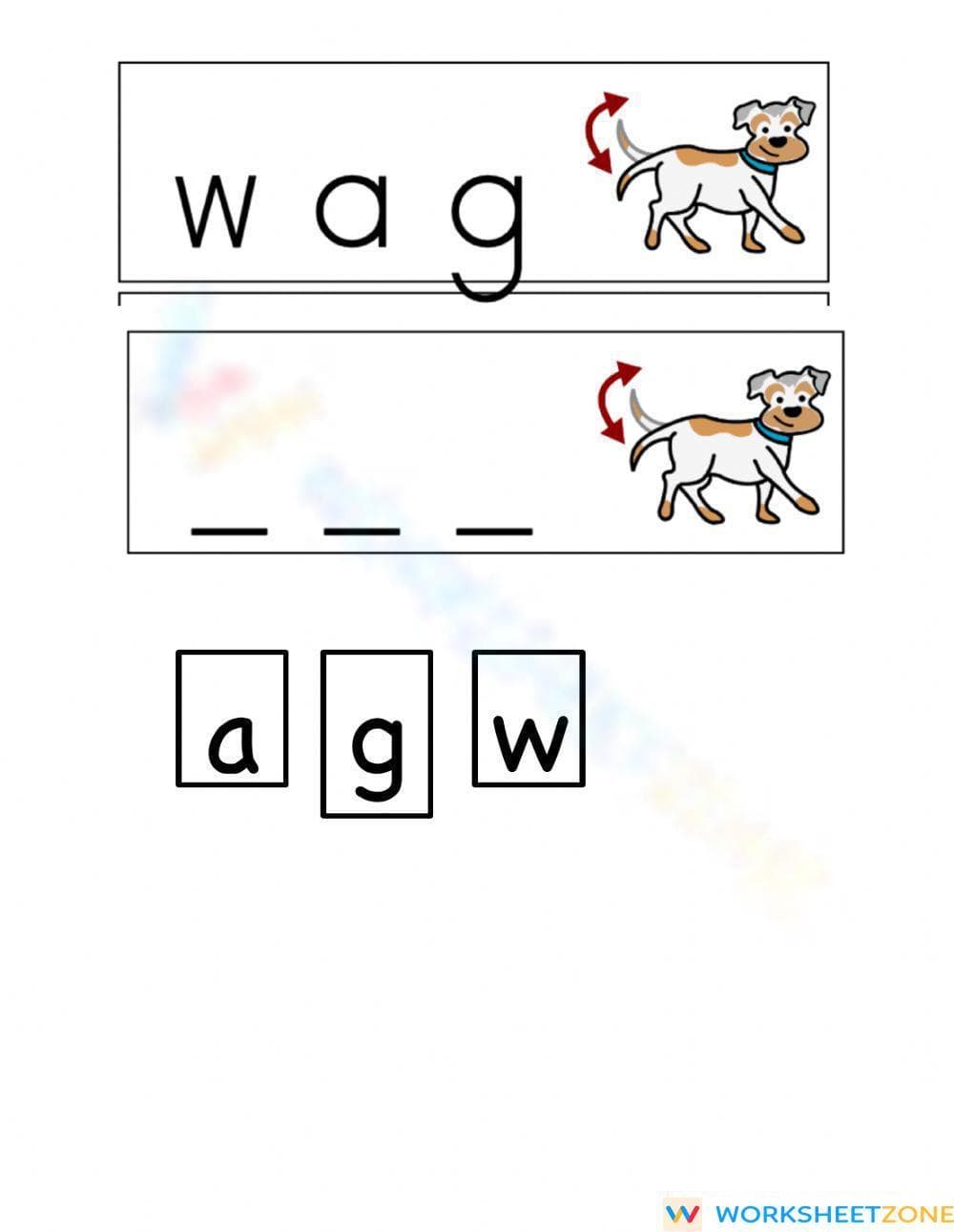 Grade K CVC Words — Printable No-Prep Worksheet - Page 2