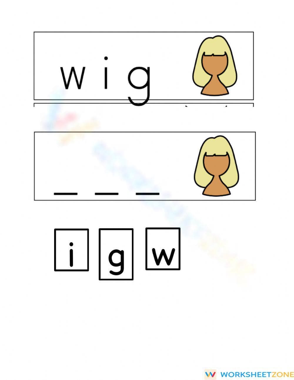 Grade K CVC Words — Printable No-Prep Worksheet - Page 4