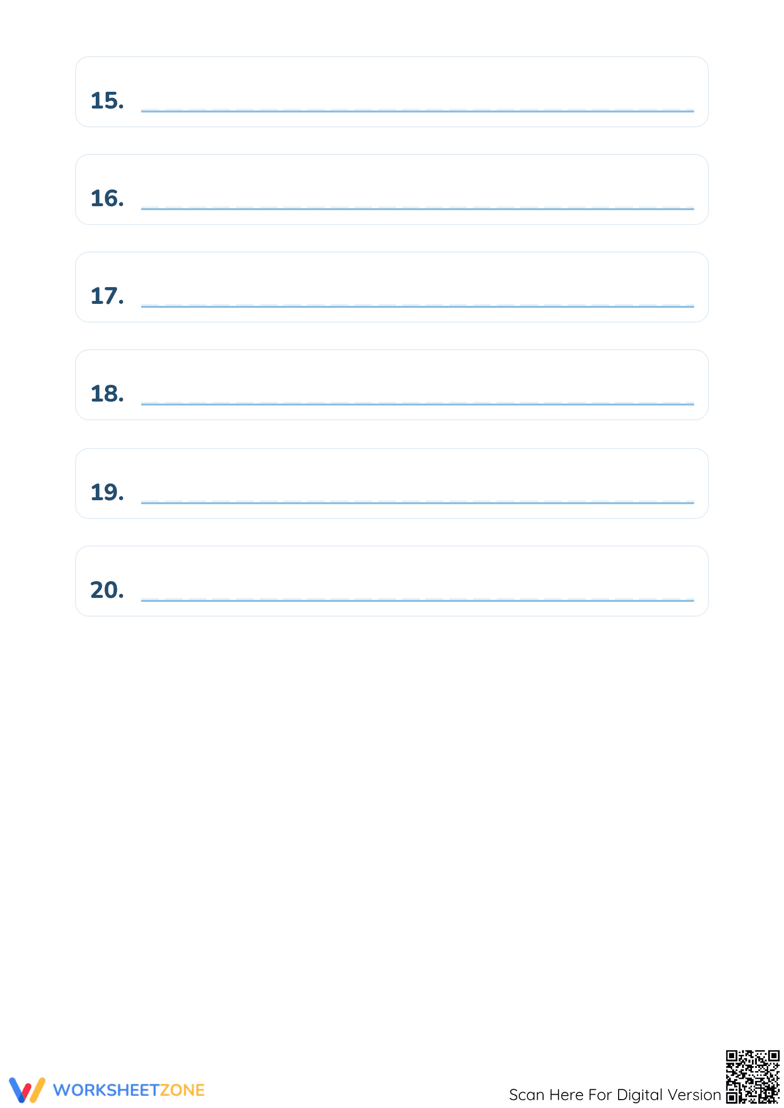 Grade 2 Spelling Test 20 Words — Printable No-Prep Worksheet - Page 3
