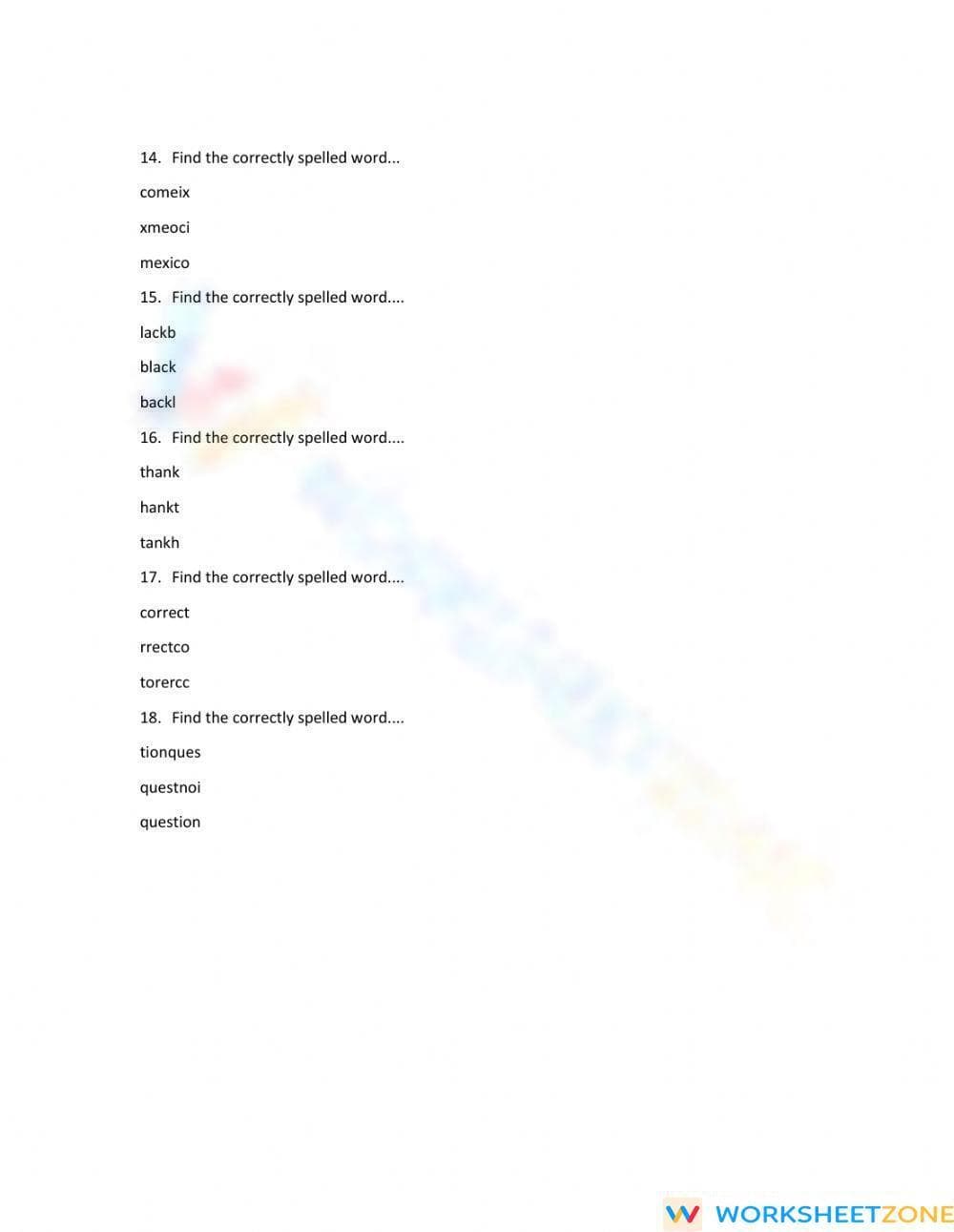 Grade 3 Spelling Test | Printable Aligned ELA Worksheet - Page 3