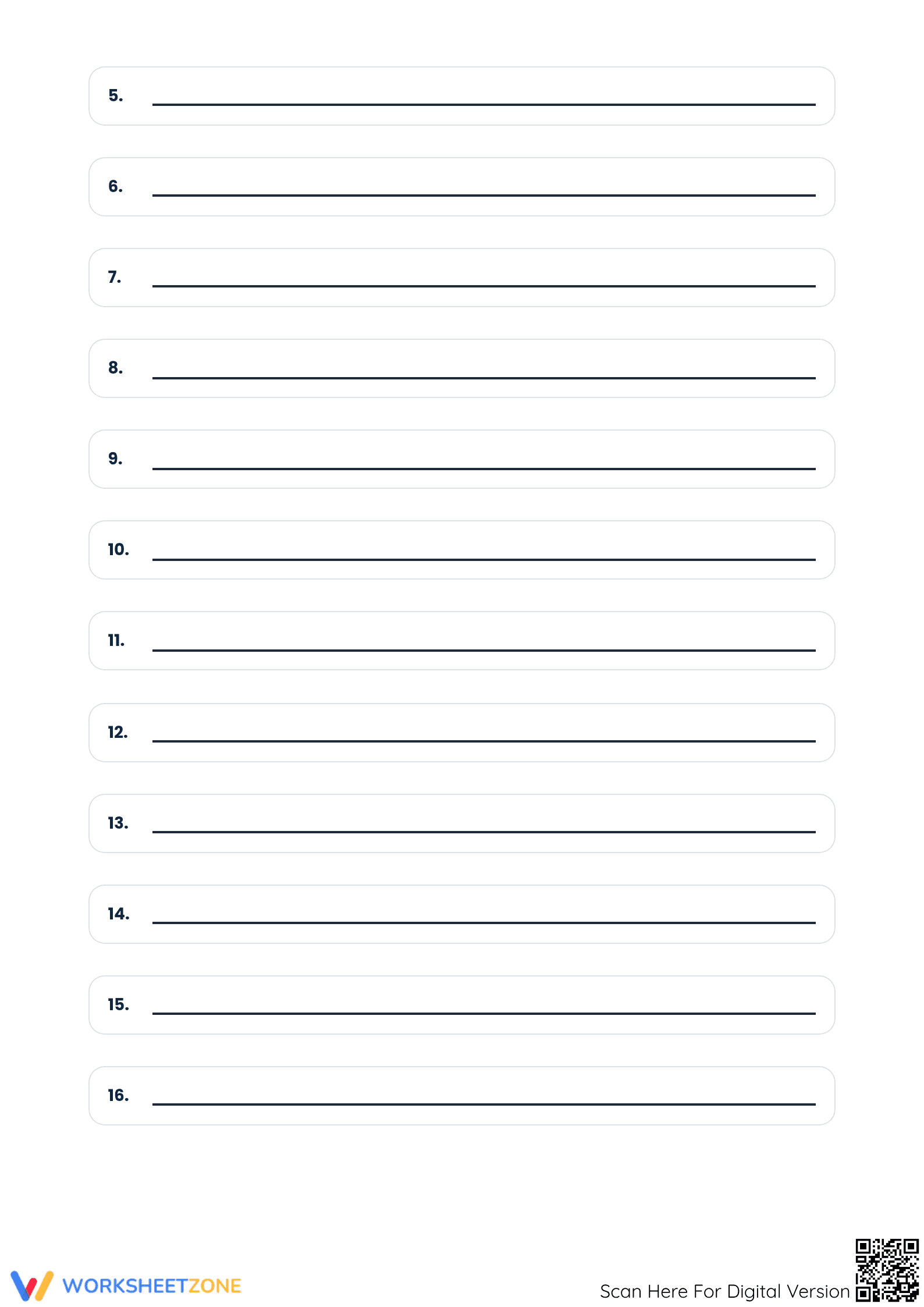 Grade 6 Lesson 7 Spelling Test — Printable No-Prep Worksheet - Page 2