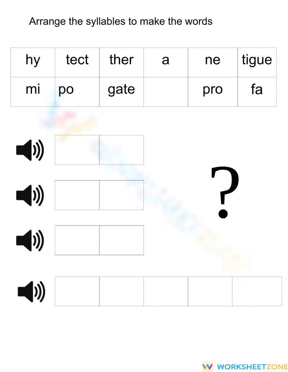 Essential Syllables Worksheet | Grade 5-8 Printable - Page 2