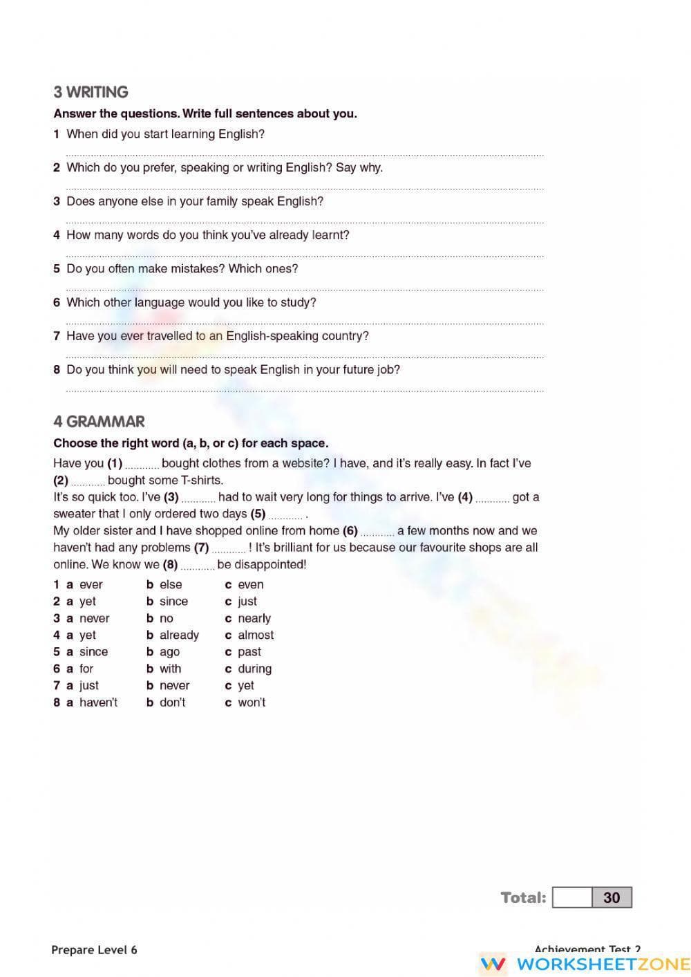 CCSS.ELA-LITERACY.L.6.1 Achievement Test 2: Grade 6 Ready - Page 2