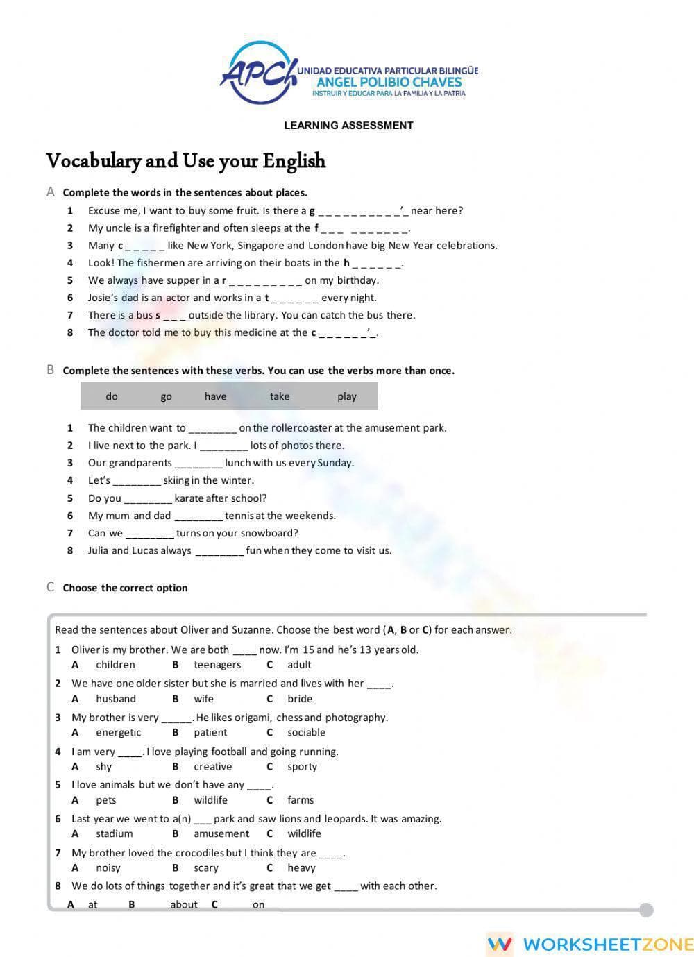 Essential I.EFL.4.11.1 Worksheet: Grade 8 English Term Test - Page 3