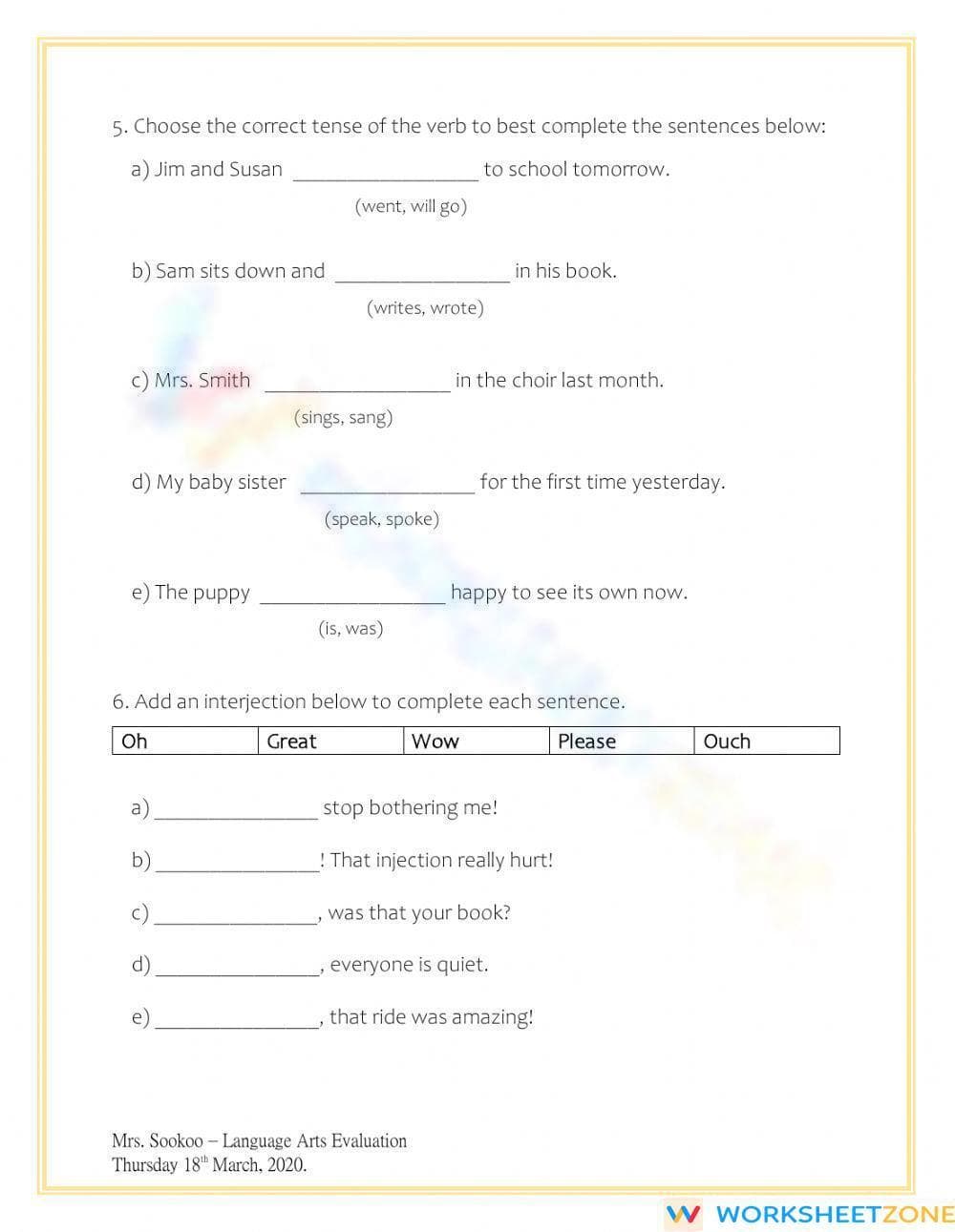 Language Evaluation Term 2 - Page 3