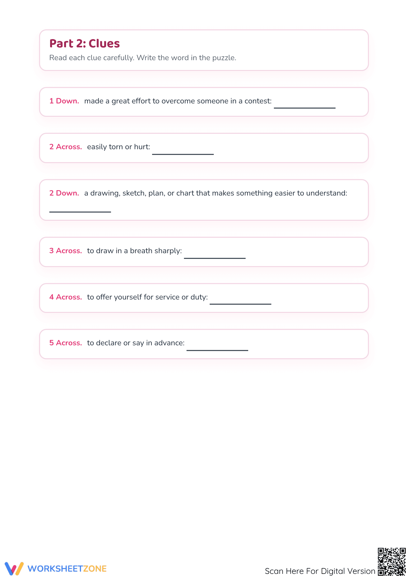 Printable Grade 3 ELA Vocabulary Worksheet: Essential Practice - Page 2