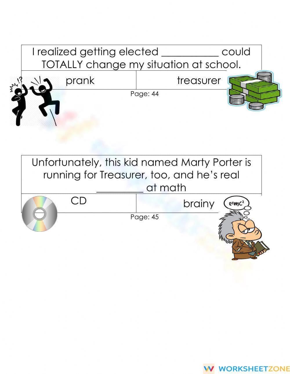 Essential Diary of a Wimpy Kid Vocab Worksheet | Grade 7-9 - Page 2