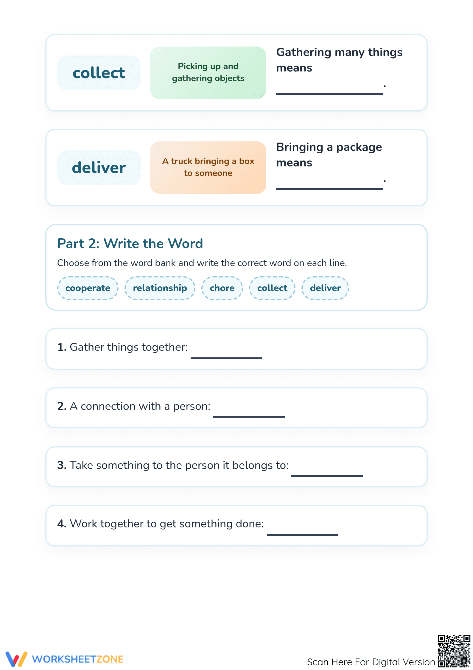 Essential Vocabulary Worksheet | Grade 2 ELA Aligned - Page 2