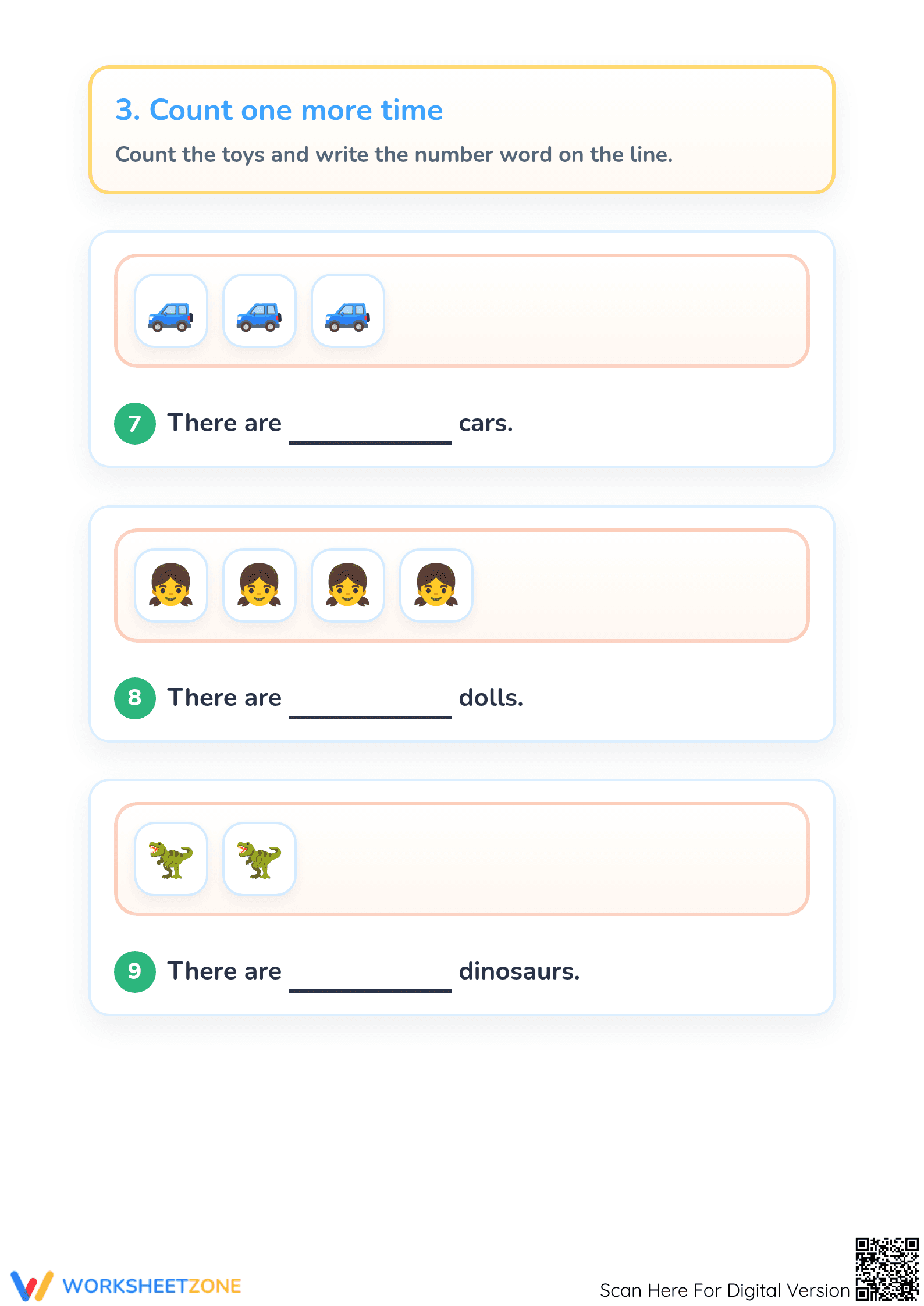 Essential Toys Vocabulary Worksheet for PreK & Kindergarten - Page 4