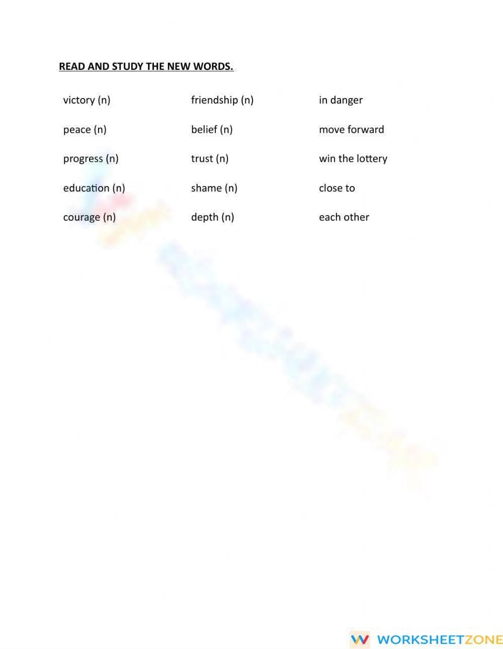 Printable Grade 5 Vocabulary Worksheet: Academic Expressions - Page 2