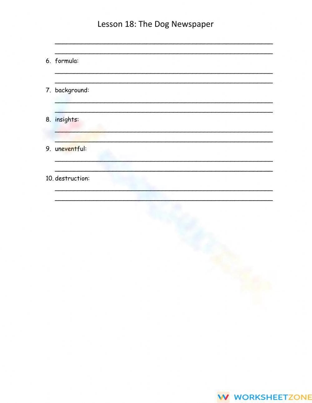 Essential Journeys Lesson 18 Vocab Worksheet | Grade 5-6 - Page 2