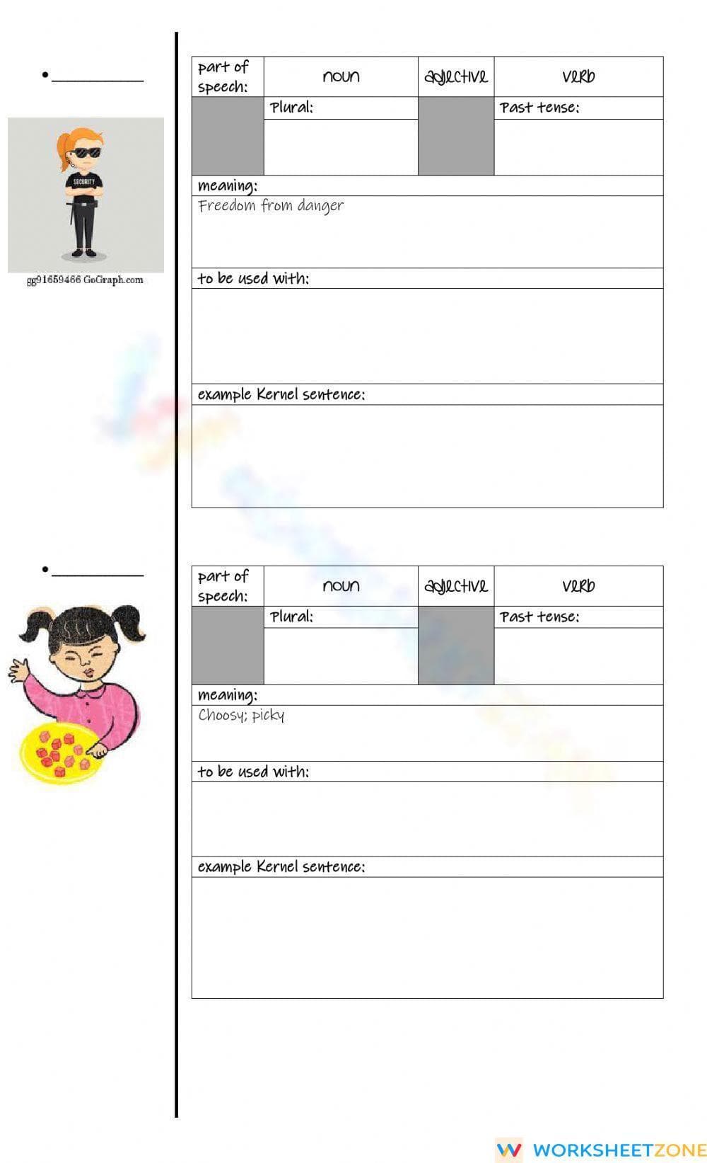 Essential Vocabulary Analysis Worksheet | Grade 6 ELA - Page 5