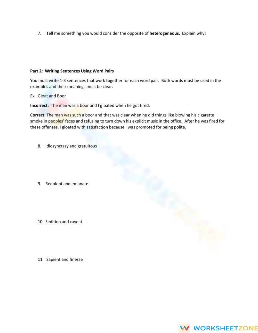 SAT Vocab 9-10 Practice Test | Essential ELA Guide - Page 2