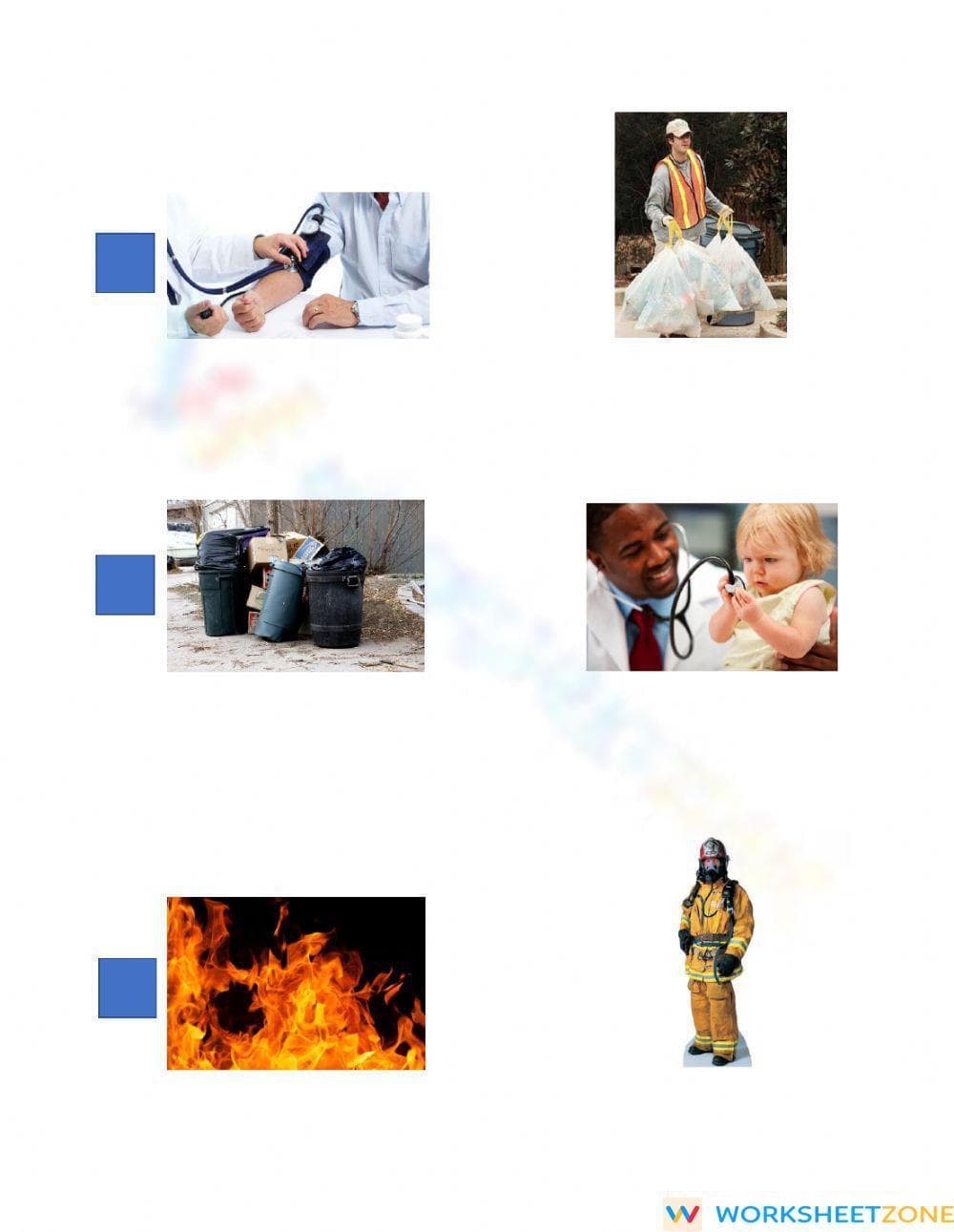 Essential Who Question Match Up | Grade 1 ELA Worksheet - Page 2