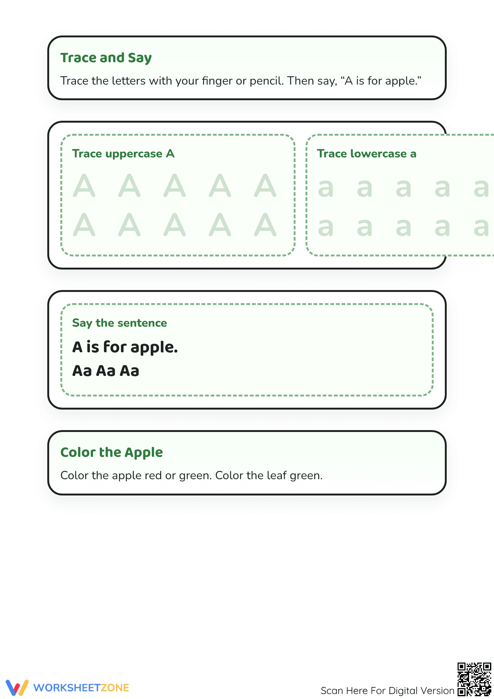 Essential Letter A Sound Poster — Grade K No-Prep - Page 2